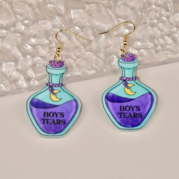 Jewelry - ⭐️3/$15 "Boy's Tears" Potion Bottle Earrings